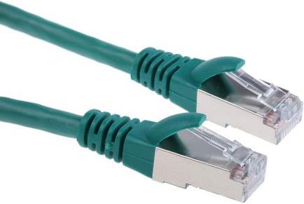 Image du produit RS PRO Câble patch cat.5e FTP 1m vert (FTP, CAT5e, 1 m)