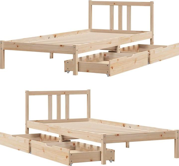 Produktbild vidaXL Bettrahmen (90 x 190 cm)