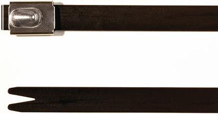 Produktbild HellermannTyton Kabelbinder 316 Edelstahl 201x7,9mm (Metallkabelbinder, 201 mm, 50 Stk.)