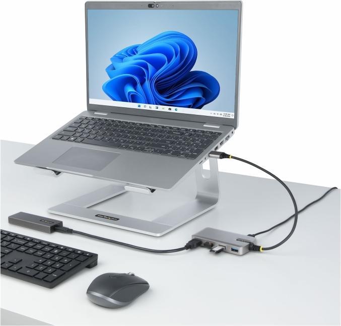 Productafbeelding StarTech COM 4-poorts USB 3.0 Hub - USB Hub 5Gbit/s Bus Powered met optionele voedingsaansluiting - USB V (USB-A, 4 ports)