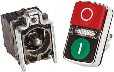 Produktbild Schneider Electric Pushbutton head, dbl 24Vac/dc, grn/red