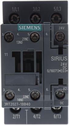 Image du produit Siemens Contacteur 15kW 24Vdc taille 0