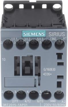 Actual product image Siemens Contactor 3kW 230Vac size 00