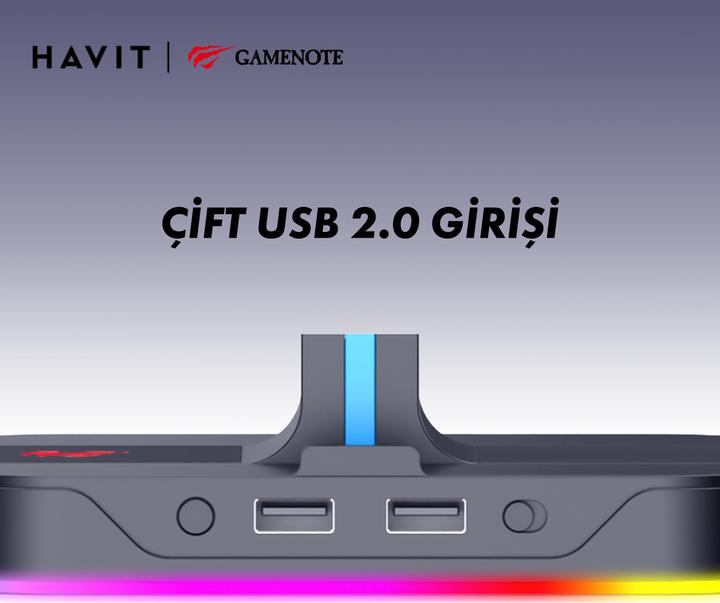 Productafbeelding Havit TH650 Hoofdtelefoonstandaard RGB