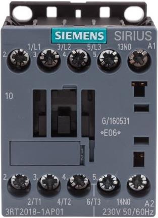 Actual product image Siemens Contactor 7,5kW 230Vac size 00