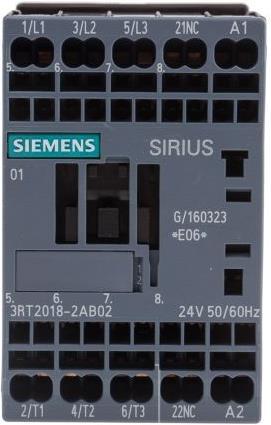 Produktbild Siemens Schütz 7,5kW 24Vac Größe 00