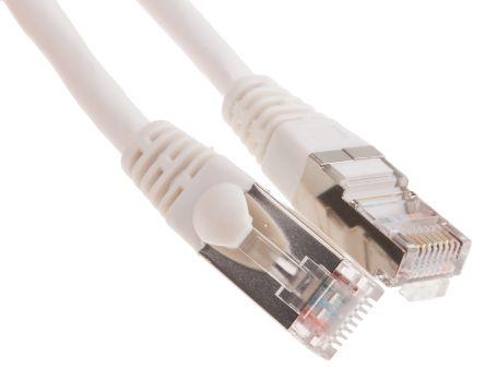 Produktbild RS PRO Patchkabel Cat5e FTP 10m weiß (FTP, CAT5e, 10 m)