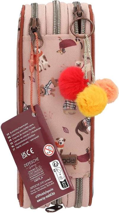 Produktbild Top Model TOPModel - Triple Pencil Case FUR EVER FRIENDS - Powdery Pink and Copper