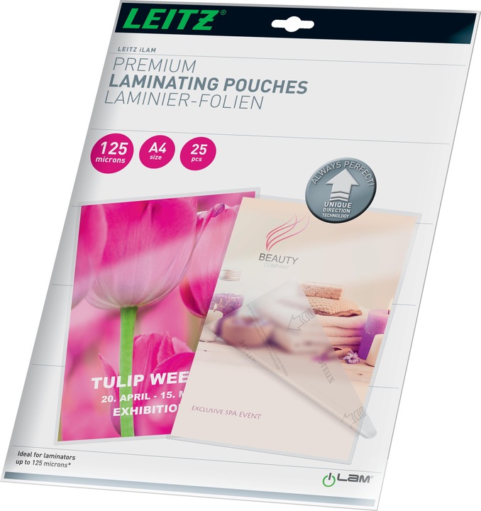 Productafbeelding Leitz Lamineerfilm (A4, 25 Stuk, 125 µm)