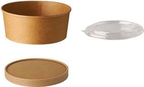Actual product image Papstar Lid for salad bowls "pure (50 x)