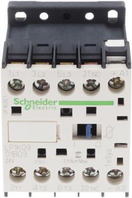 Immagine prodotto Schneider Electric Contattore, 3P, molla, 9A, AC3, 4kW, 24Vdc