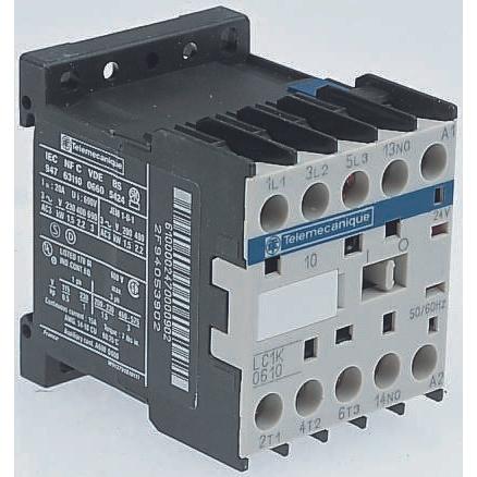 Schneider Electric Schütz,3P,Spule,12A,AC3, 5,5kW,110Vdc, Relais