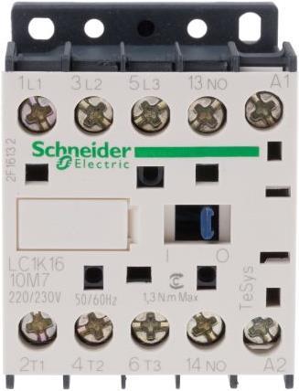 Produktbild Schneider Electric Schütz,Sp.3P,16A AC3 7,5kW 1NO AUX220Vac