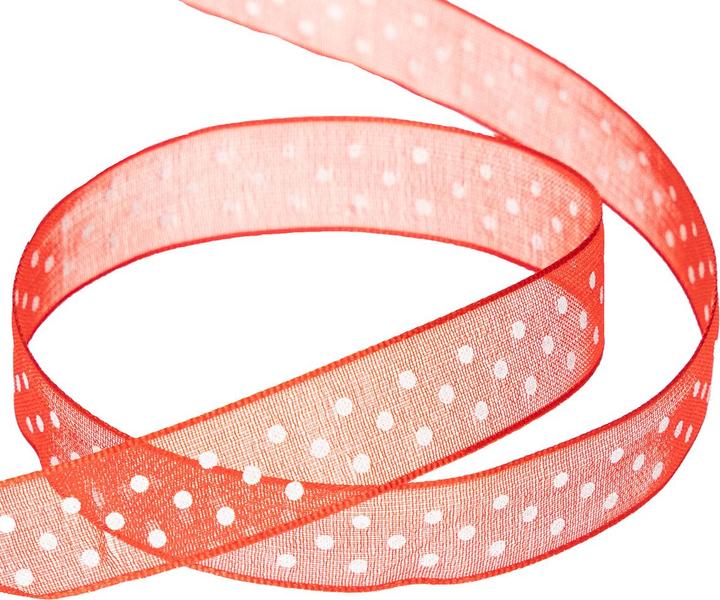 Produktbild Mabella Geschenkband mit Punktemuster für vielseitige Geschenkverpackungen (20x)