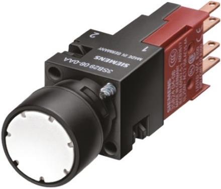 Produktbild Siemens Drucktaster klar rund 16mm IP65 Plastik