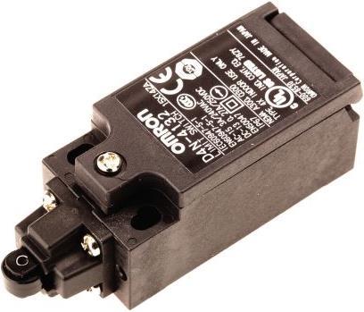 Omron Industrial Automation Interrupteur de fin de course, poussoir à galet de sécurité