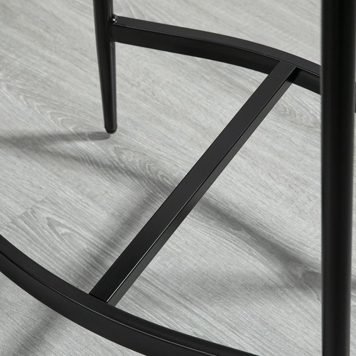 Actual product image Homcom Barhocker Polyester, Stahl Grau