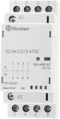 Produktbild Finder Modular contactor 3NO/1NC 25A 12Vac/dc