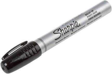 Actual product image Sharpie Pen Metal Small Kuge Black (Black, 3 mm, 1 x)