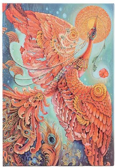 Image du produit Paperblanks Carnet de notes Oiseau de feu Midi (Blanc, Couverture rigide)