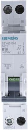 Produktbild Siemens MCB 1+N Pole Type B 6kA 16A 230V