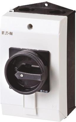 Actual product image Eaton Isolator 100A 3 Pole with black handle