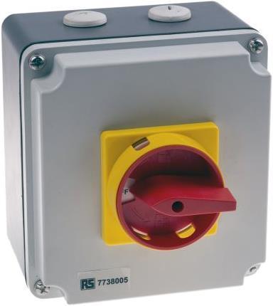 Produktbild RS PRO Diecast Boxed Isolator 40A 4 Pole IP65