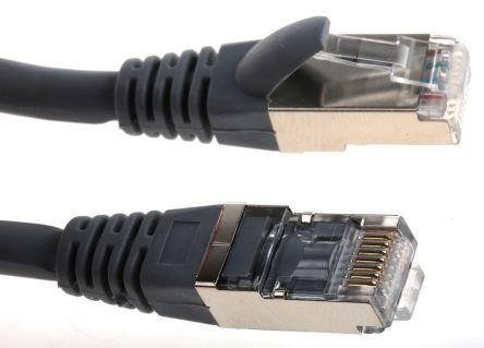 Produktbild RS PRO Patch cord Cat 6a S/FTP LSZH 3m Grey (S/FTP, CAT6a, 3 m)