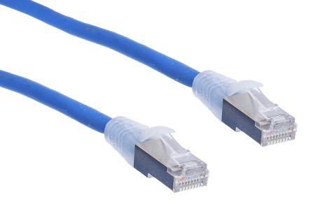 Produktbild RS PRO Patch cord Cat 6a S/FTP LSZH 5m Blue (S/FTP, CAT6a, 5 m)