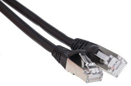 Produktbild RS PRO Patch cord Cat 6a S/FTP LSZH 3m Black (S/FTP, CAT6a, 3 m)