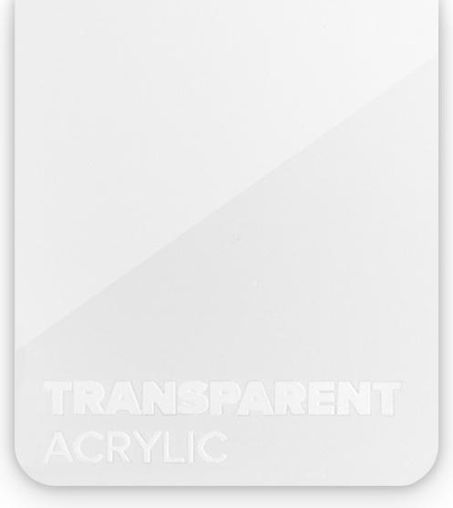 flux Acrylic sheet - Beamo - Transparent (21 cm, 30 cm)