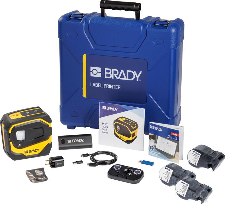 Produktbild Brady M511-EU-UK-KIT, M511 Etikettendrucker-Set - mobiler Thermotransfer-Drucker, 300 dpi, max. Et (300 dpi)