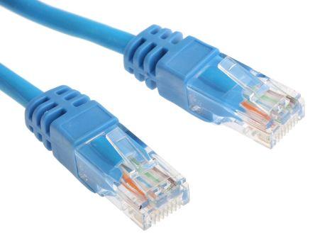 Actual product image RS PRO Patch cord Cat5e UTP LSZH Blue 30m (UTP, CAT5e, 30 m)
