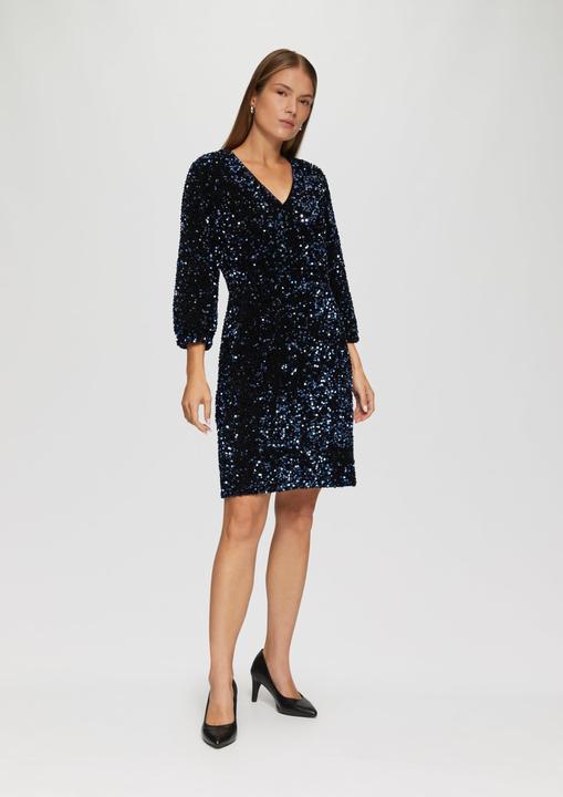 Produktbild S.Oliver Kleid Samtkleid mit Pailletten (34)