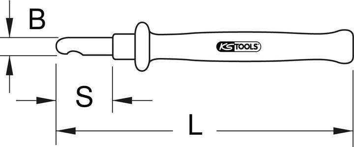 Immagine prodotto KS Tools Coltello spelafili isolato, 182 mm
