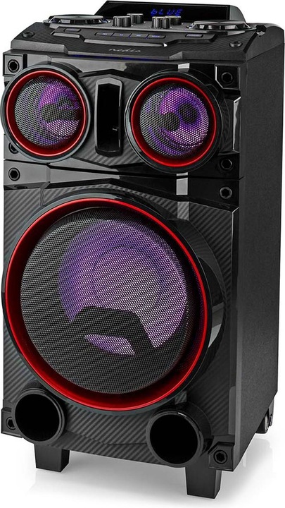 Produktbild Nedis Bluetooth®-Party-Lautsprecher | max. Batteriespielzeit: 6.5 Std | 120 W | Tragegriff | Partyli (6.50 h, Batteriebetrieb)