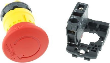 Actual product image Schneider Electric Emergency Stop 40mm Turn to Release 1NC