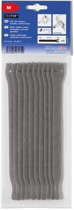 Produktbild HellermannTyton Hook and Loop Textie 1000x125 PA/PP grey (Klettkabelbinder, 1000 mm, 1 Stk.)