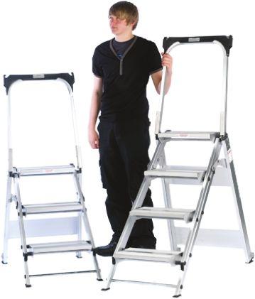 Produktbild RS PRO Easy Sloping Folding Steps - 3 Tread (Trittleiter, 124 cm)