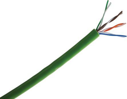 Produktbild RS PRO Green Cat5 plus UTP patch cable,50m (U/UTP, 50 m)
