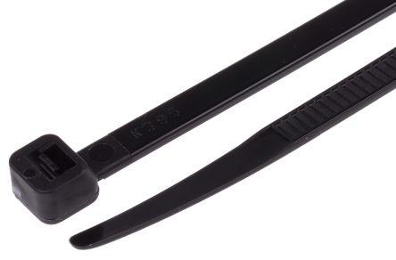 Actual product image RS PRO Cable Tie 385x4.8 Black UV resistant (Plastic cable ties, 385 mm, 100 pcs.)