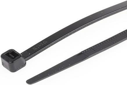 Immagine prodotto RS PRO Fascetta 750x7.5 Nero resistente ai raggi UV (Fascette in plastica, 750 mm, 100 pz.)