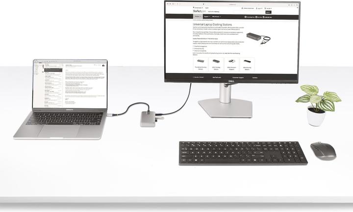 Produktbild StarTech com 4-Port USB-C Hub mit DP Alt Mode Videoausgang 4K 60Hz - USB-C auf 3x USB-A & USB-C, 100 (USB-C, 4 Ports)