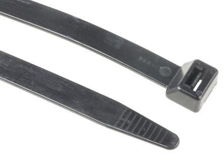 Produktbild RS PRO Cable Tie 280x12.7 Black flame retardant (Kunststoffkabelbinder, 280 mm, 50 Stk.)