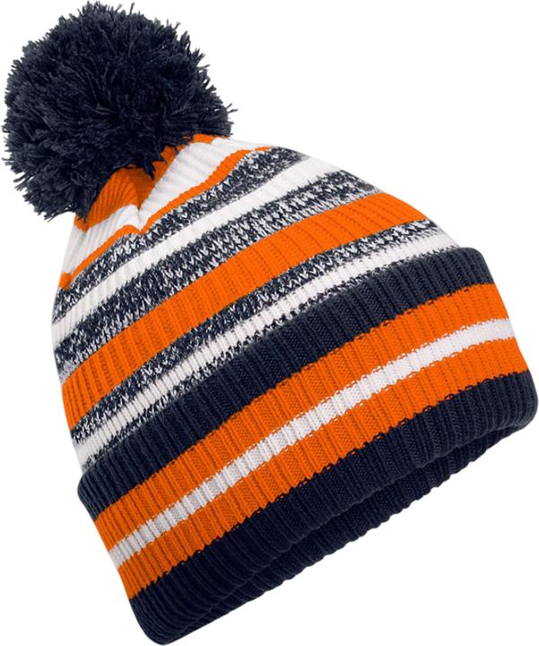 Dunkelblau, Orange, Weiss