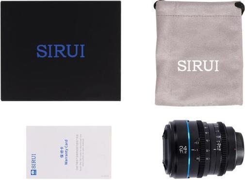 Image du produit Sirui MS24M-G Night Walker 24mm T1.2 S35 Cine Objective (MFT-Mount Gun Metal Gray) (Nouveauté) (Offert) (Micro Four Thirds, APS-C / DX)