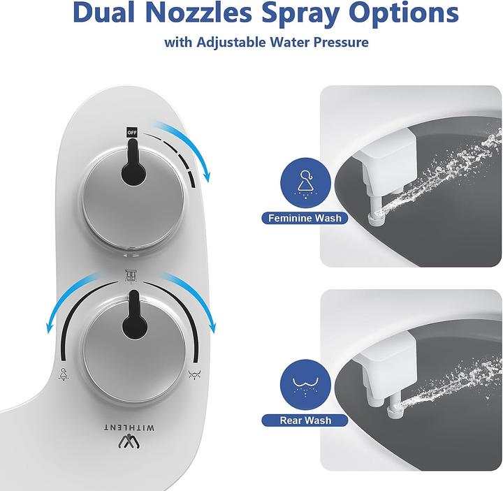 Image du produit Withlent Bidet-Aufsatz mit Selbstreinigender Doppeldüse