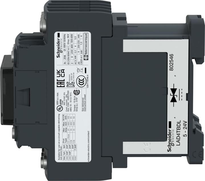 Actual product image Schneider Electric Power contactor, 4p+1S+1Ö, 20A/AC1, LC1DT206BD