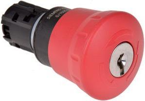 Produktbild Siemens Emergency stop pushbutton, 22mm, red