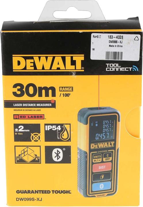 Image du produit DeWalt Bluetooth Laser meter 30m (30 m, 690 nm)